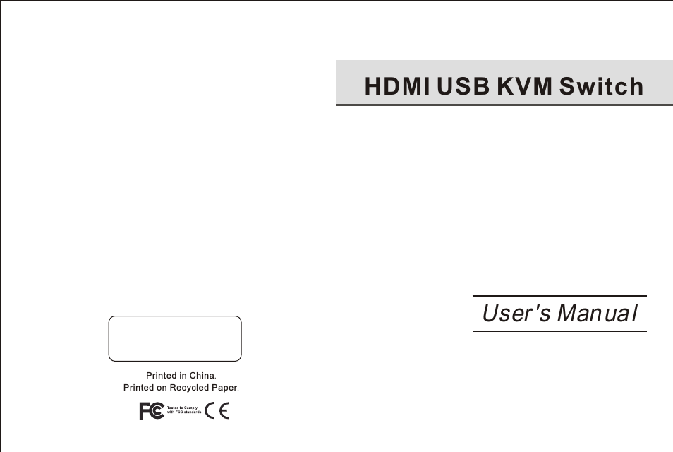 HUK-1020 HDMI USB KVM Switch