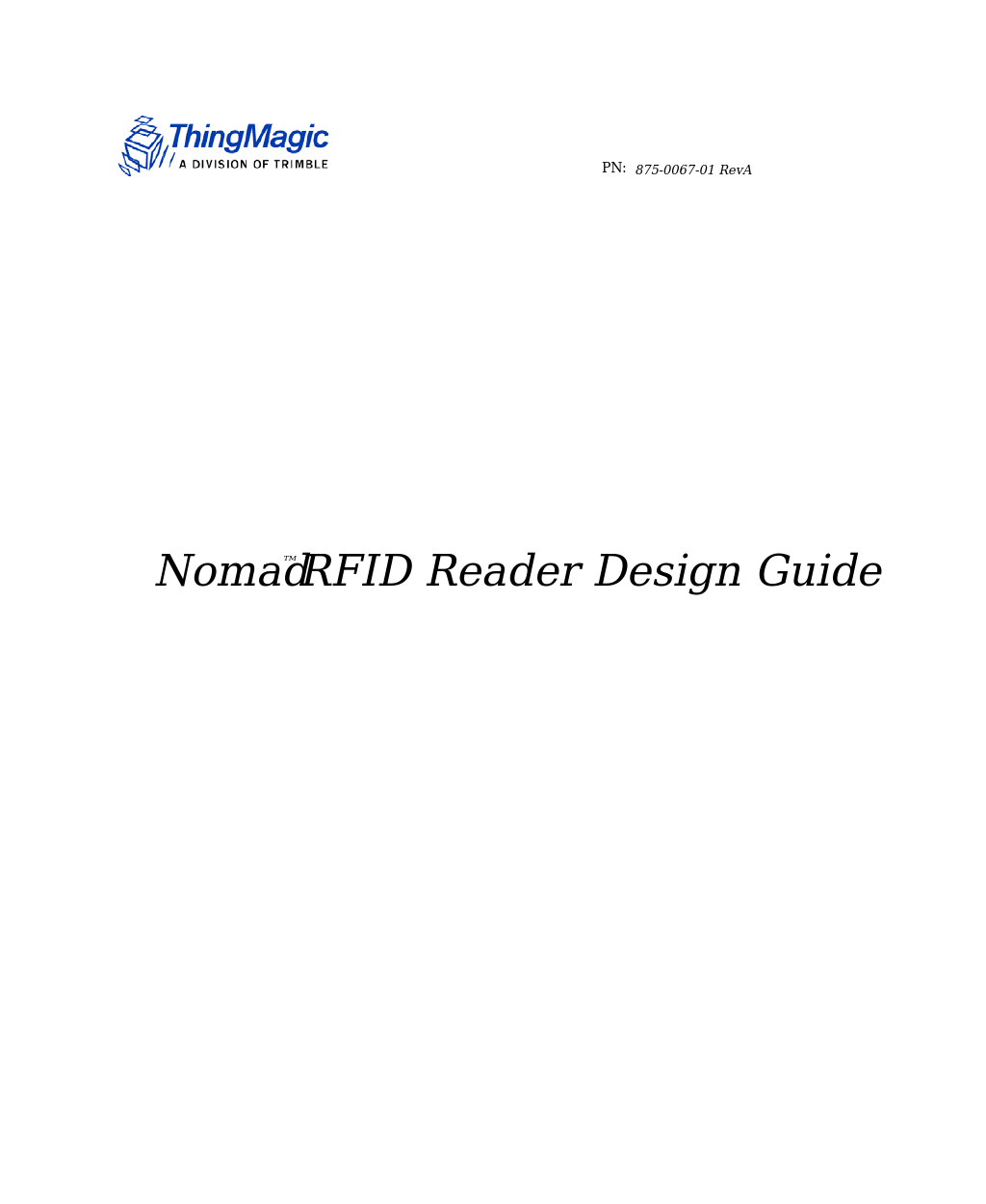 Nomad RFID Design Guide