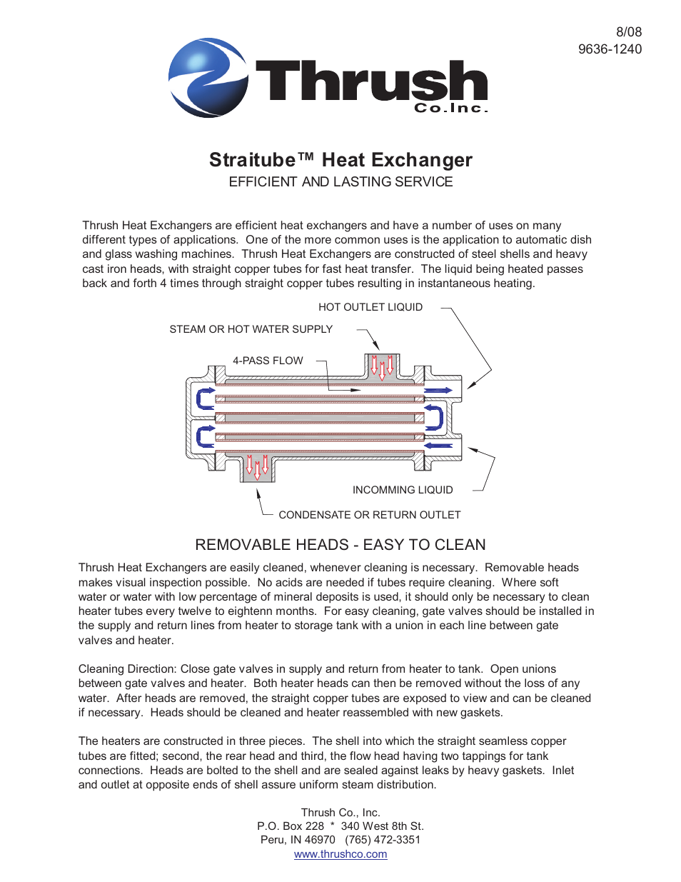 Stainless Steel Straitube Heat Exchangers