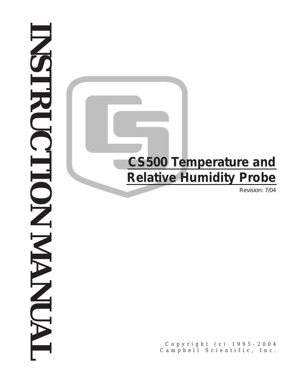 CS500-L Temperature and Relative Humidity Probe