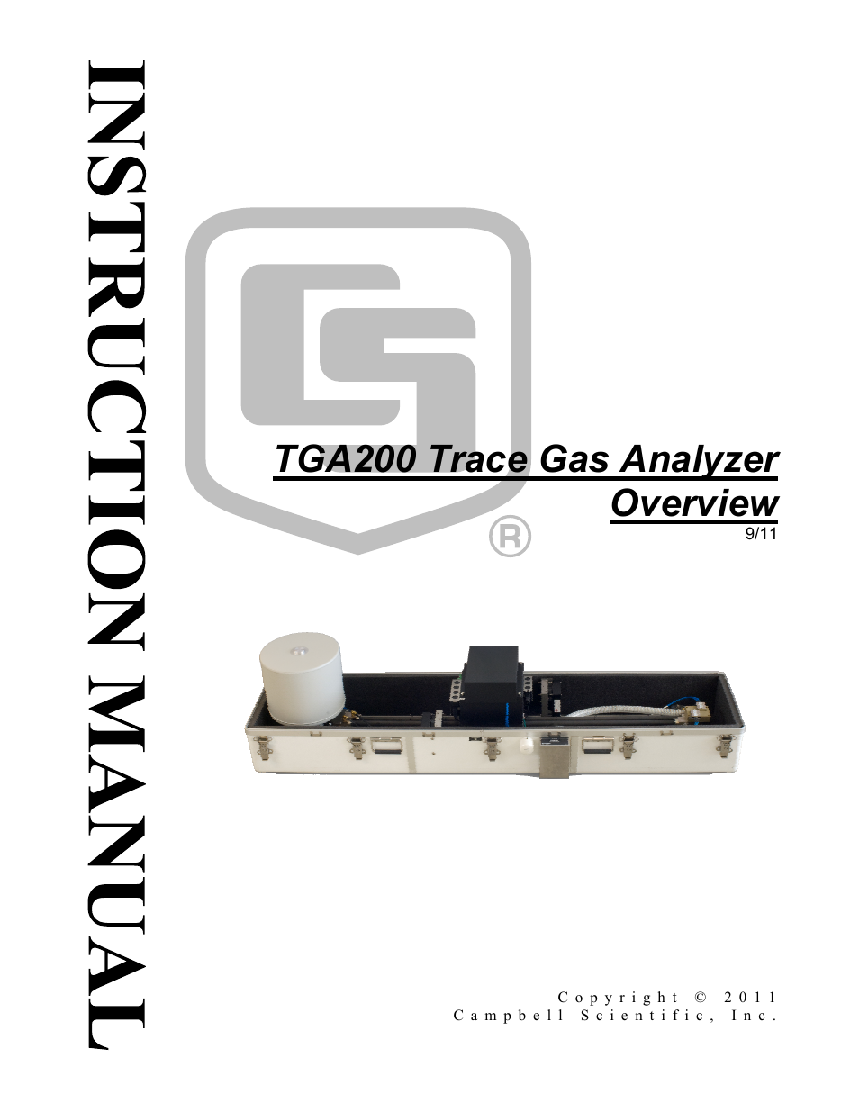 TGA200 Trace Gas Analyzer Overview