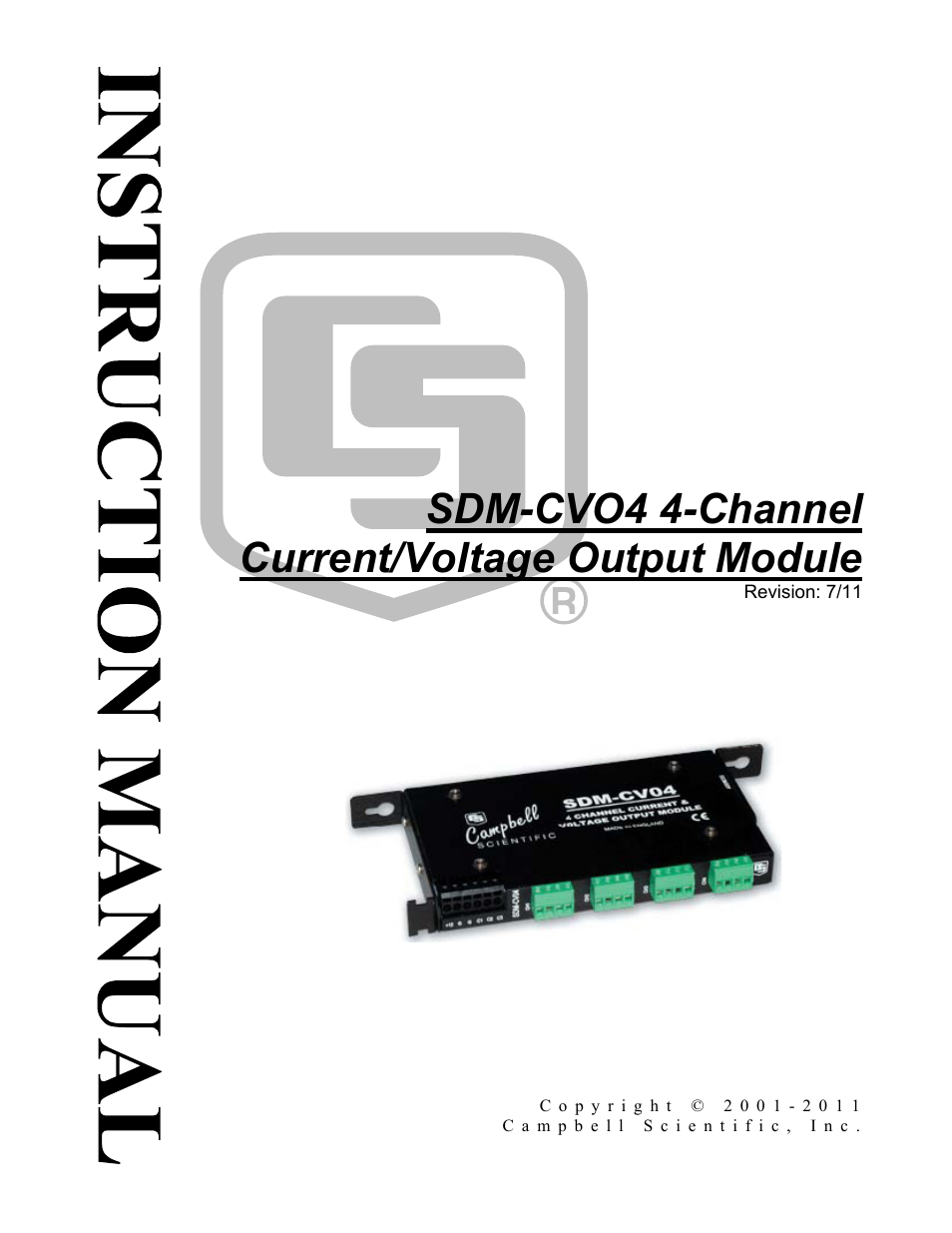 SDM-CVO4 4-Channel Current/Voltage Output Module