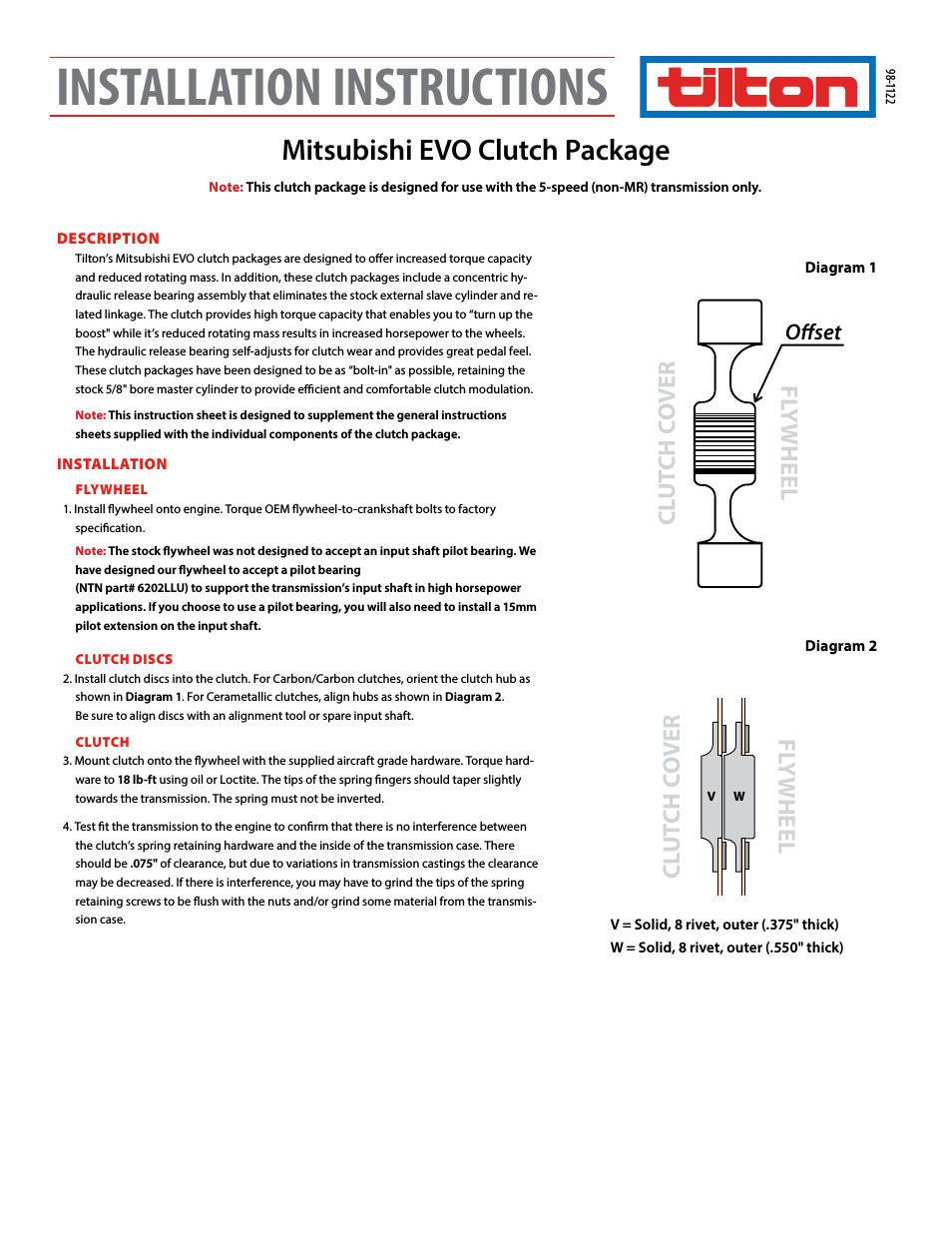 Mistubishi EVO8 Package (98-1122)