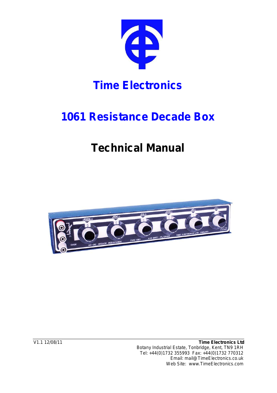1061 Resistance Decade Box
