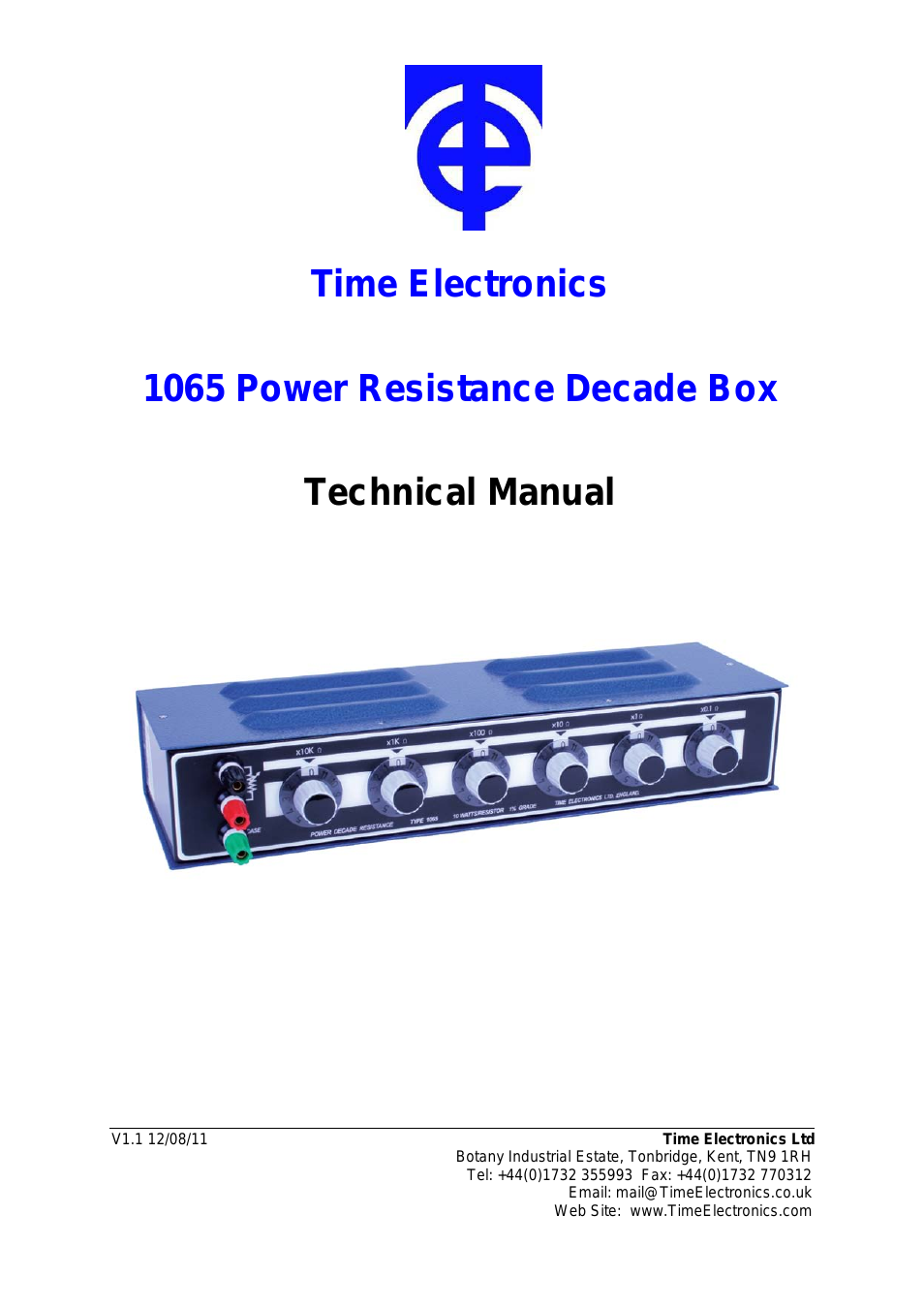 1065 Power Resistance Decade Box