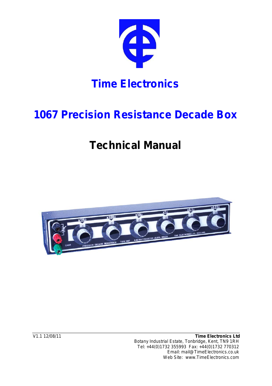 1067 Precision Resistance Box