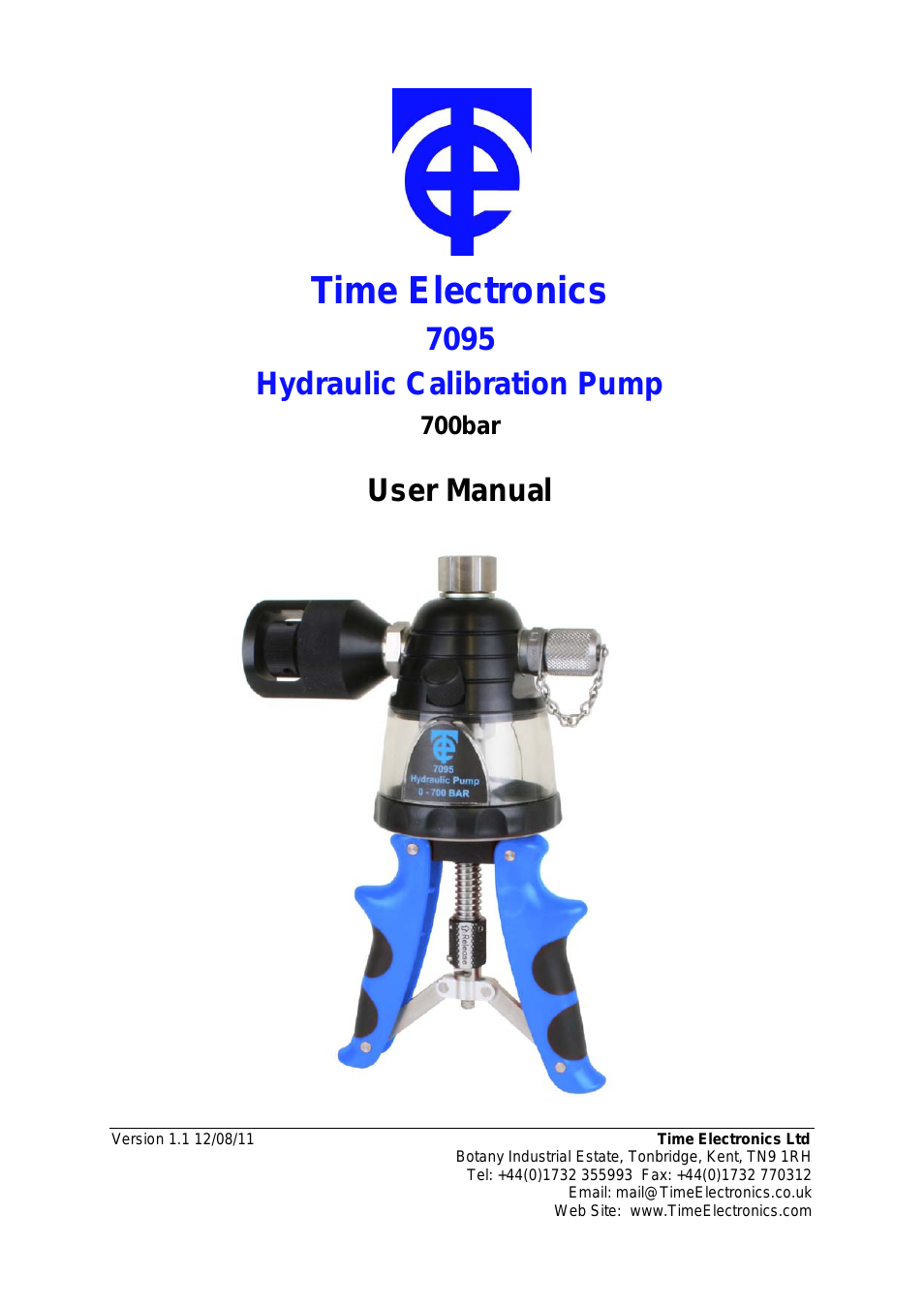 7095 Hydraulic Calibration Hand Pump