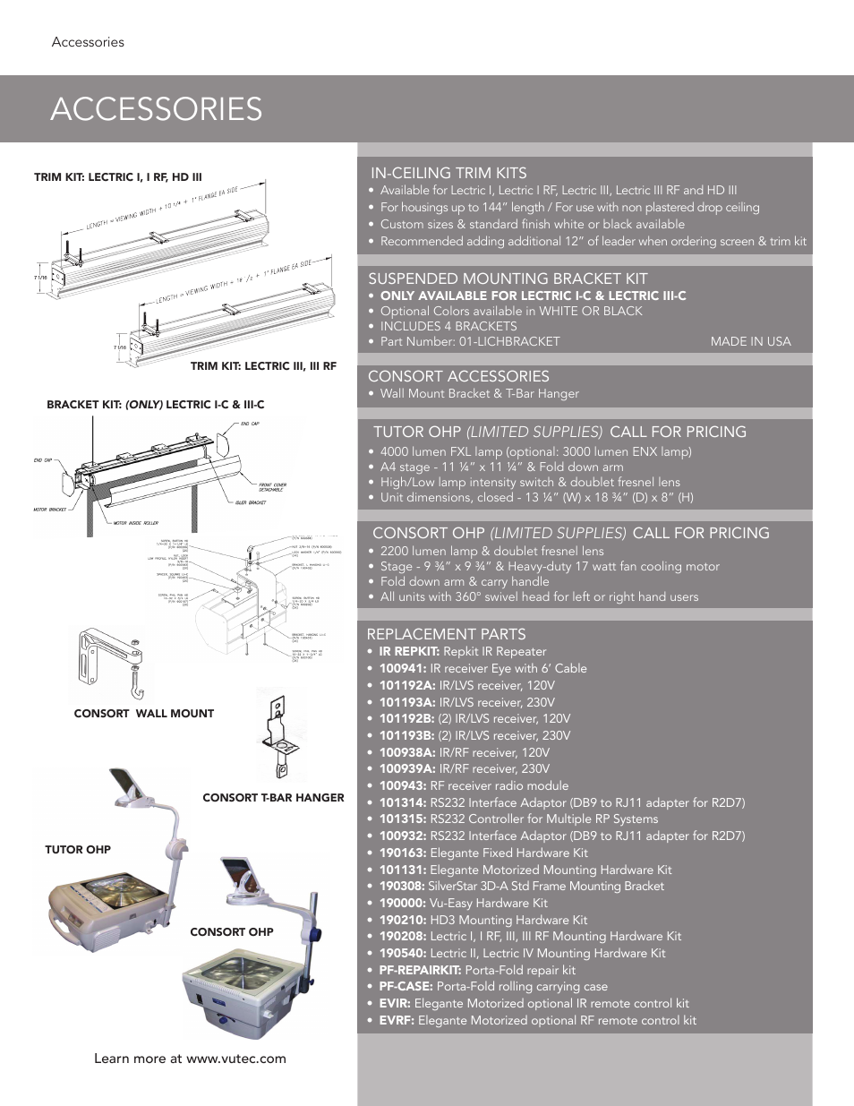ACCESSORIES - Product Sheet