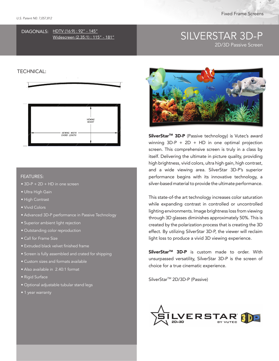 SILVERSTAR 3D-P - Product Sheet