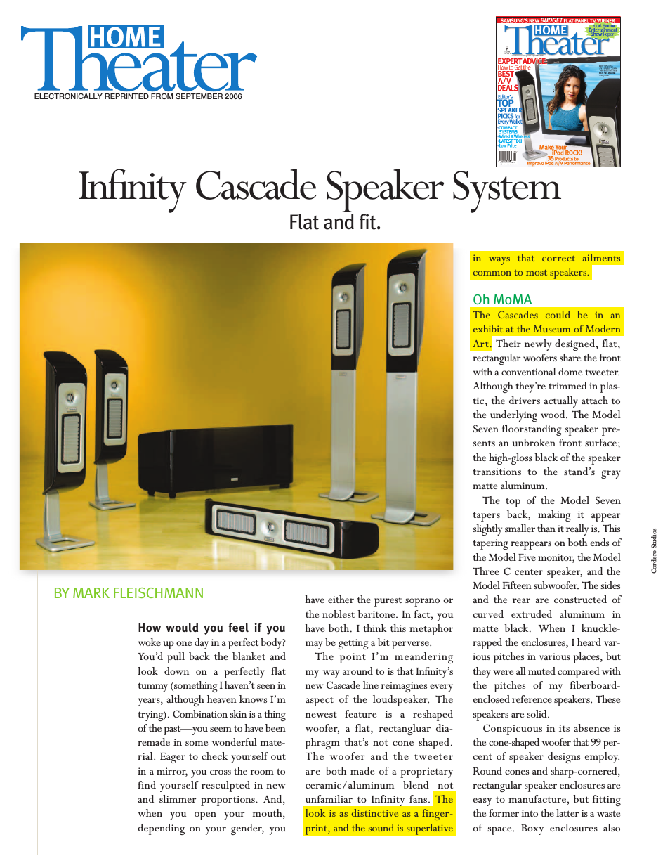 Cascade Speaker System