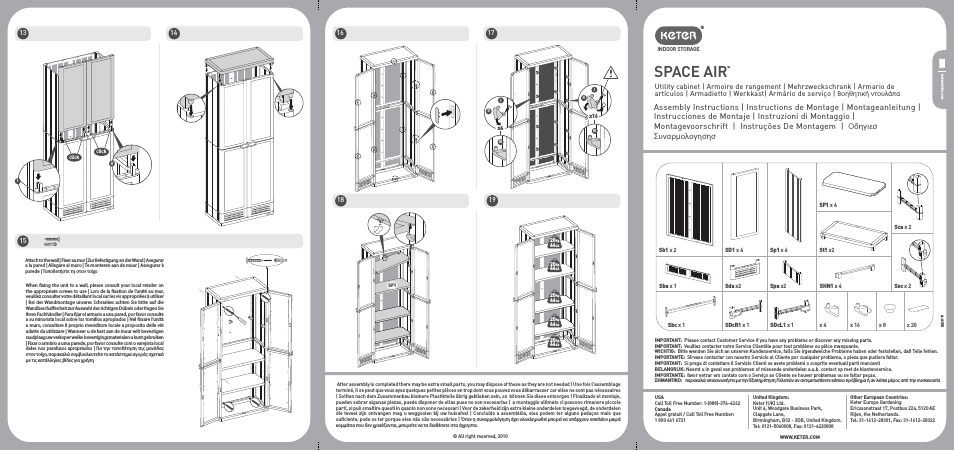Space Air Utility Louvre Cabinet