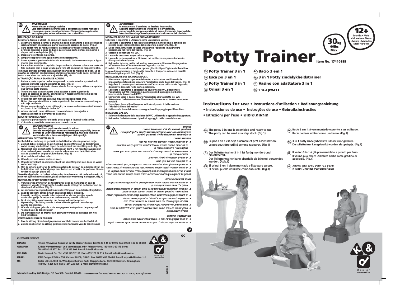 Potty Trainer 3-in-1