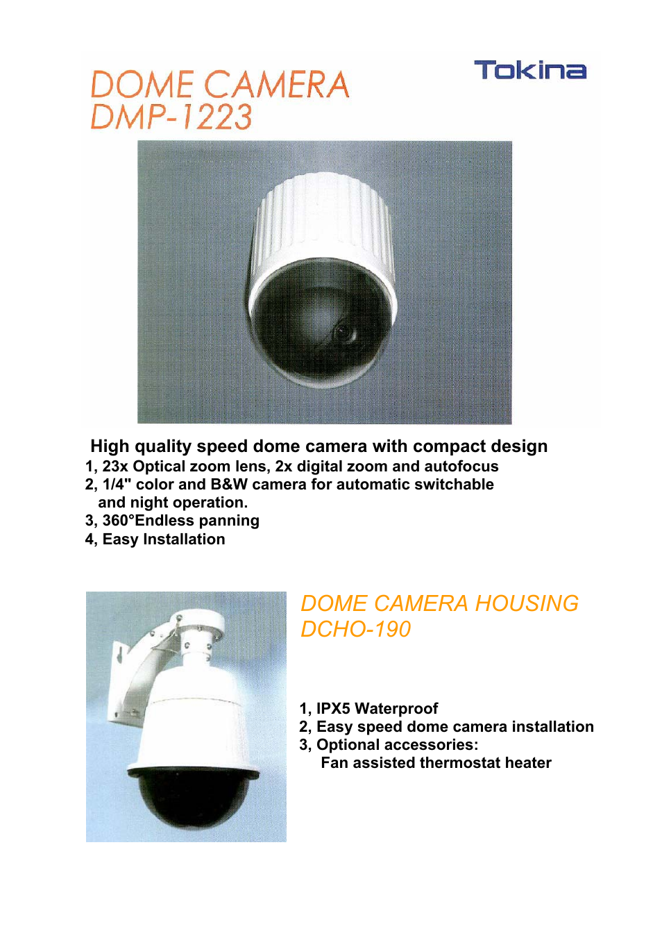 Speed Dome DMP-1223