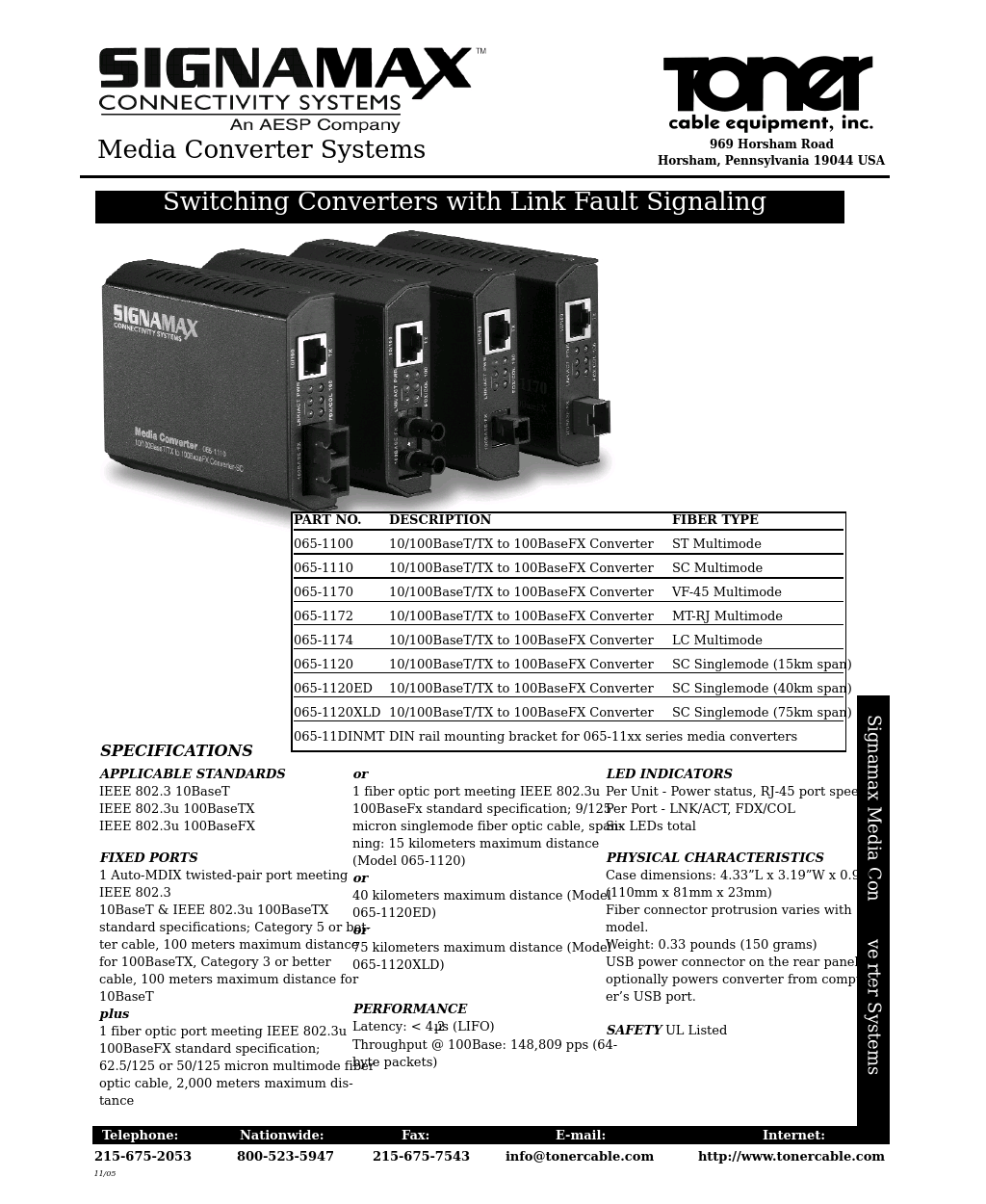 065-* Media Converter Systems