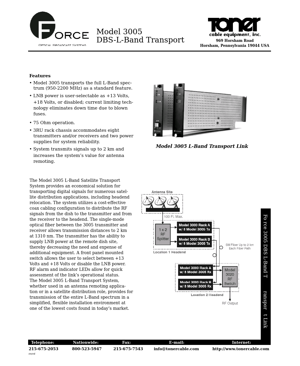 3005 DBS-L-Band Transport Links