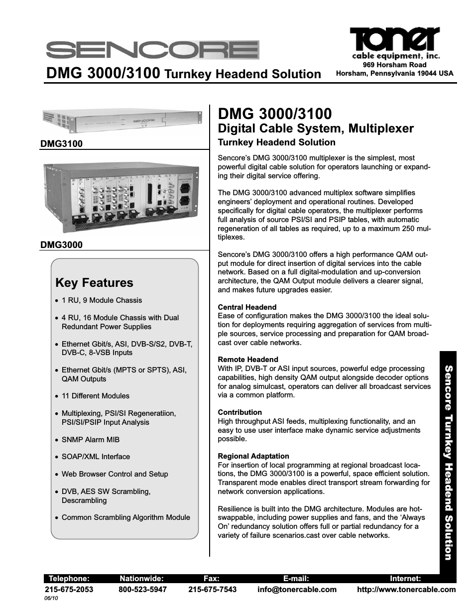 DMG 3000 _ 3100 Digital Cable System, Multiplexer