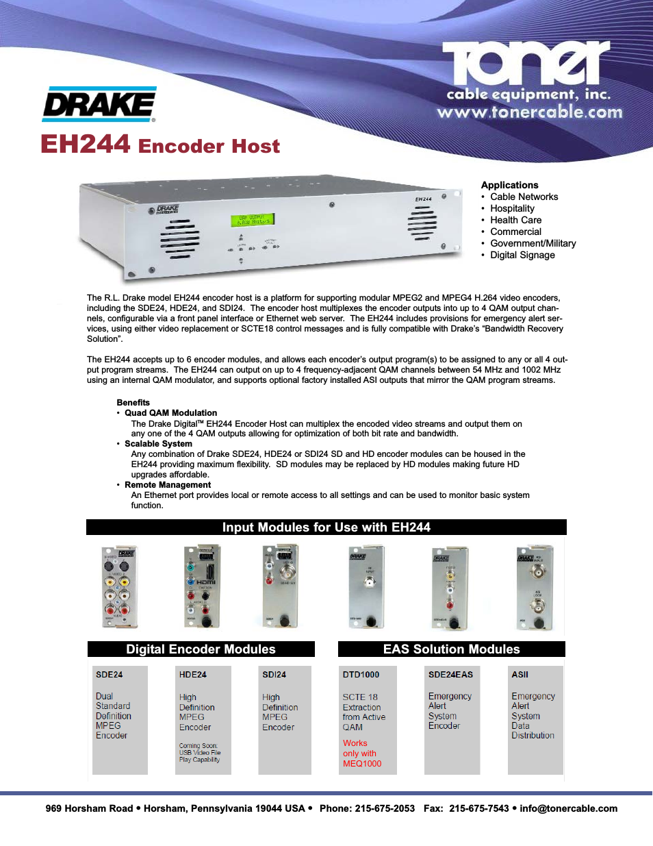 EH244 Encoder Host