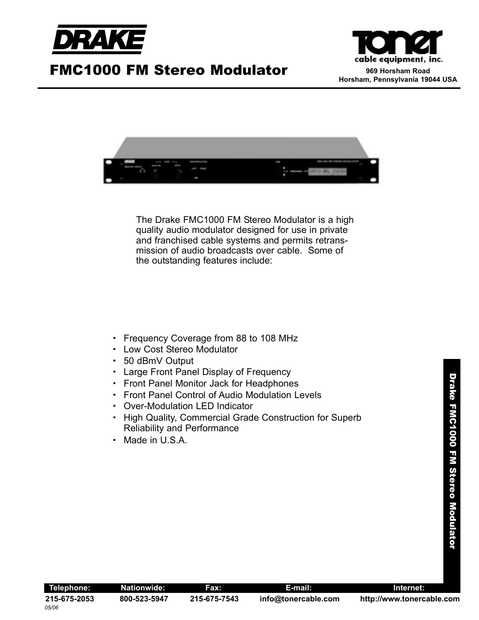 FMC1000 FM Stereo Modulator