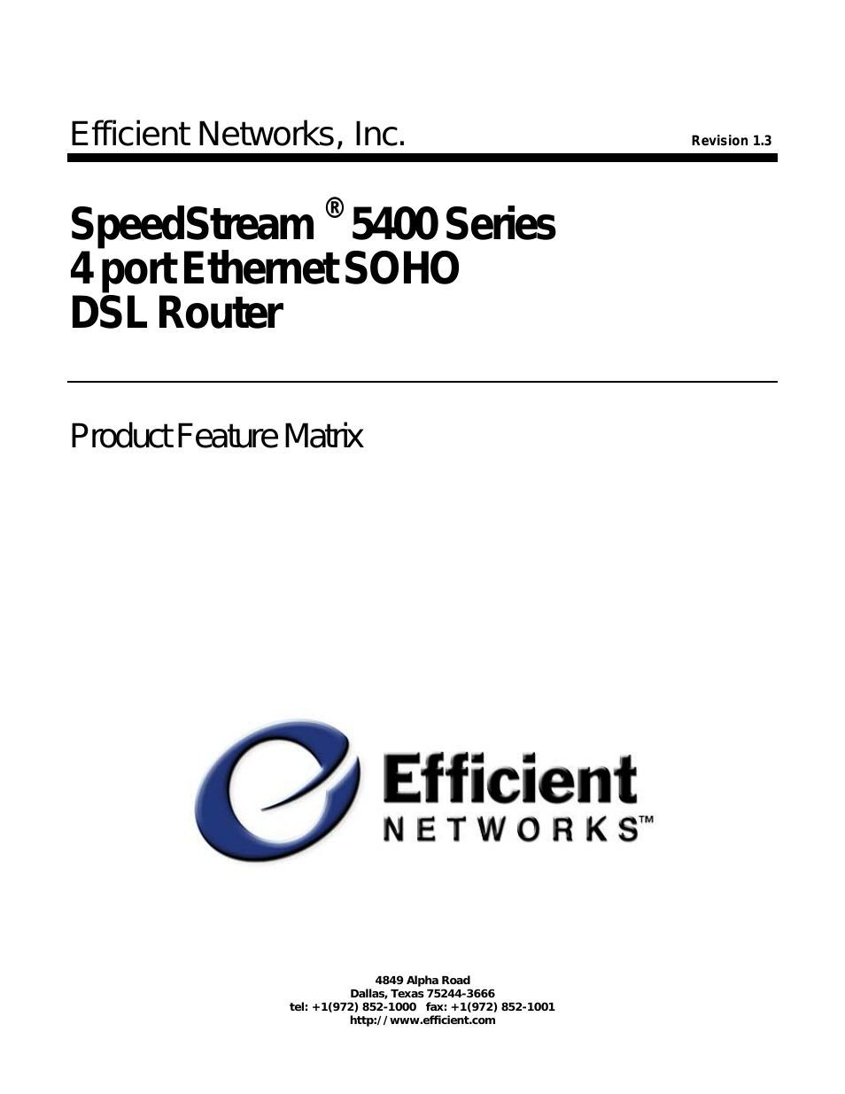 SpeedStream 5400 Series