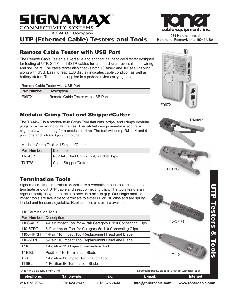 TRJ45P _ TUTPS Modulart Crimp Tool and Stripper-Cutter