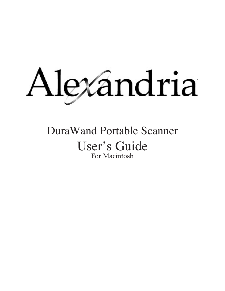 Alexadria DuraWand Portable Scanner