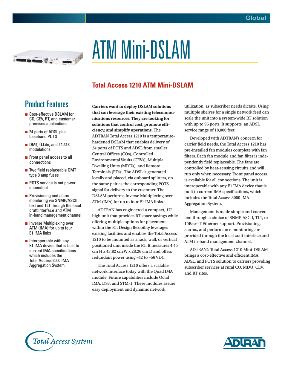 ATM Mini-DSLAM
