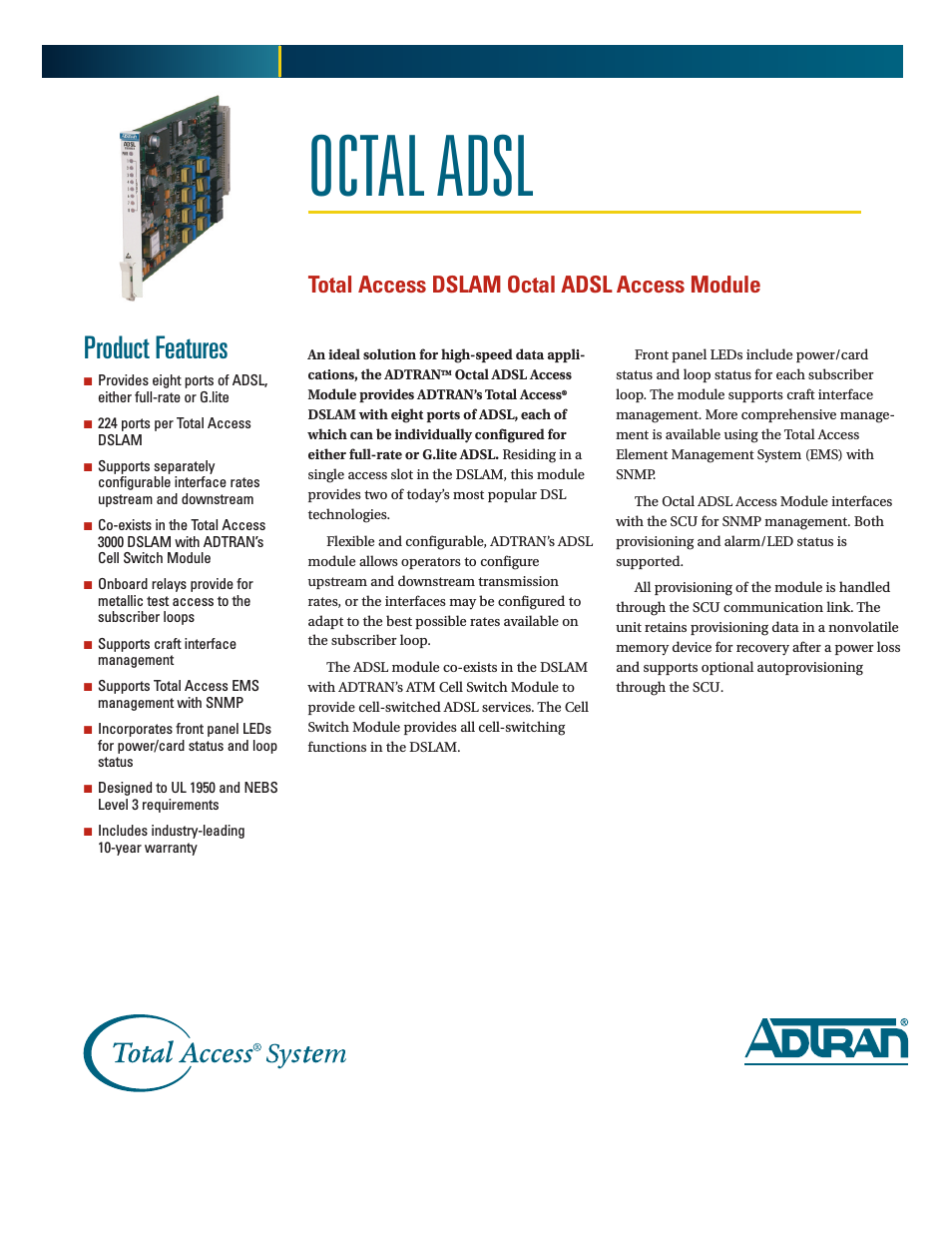 Total Access Octal ADSL