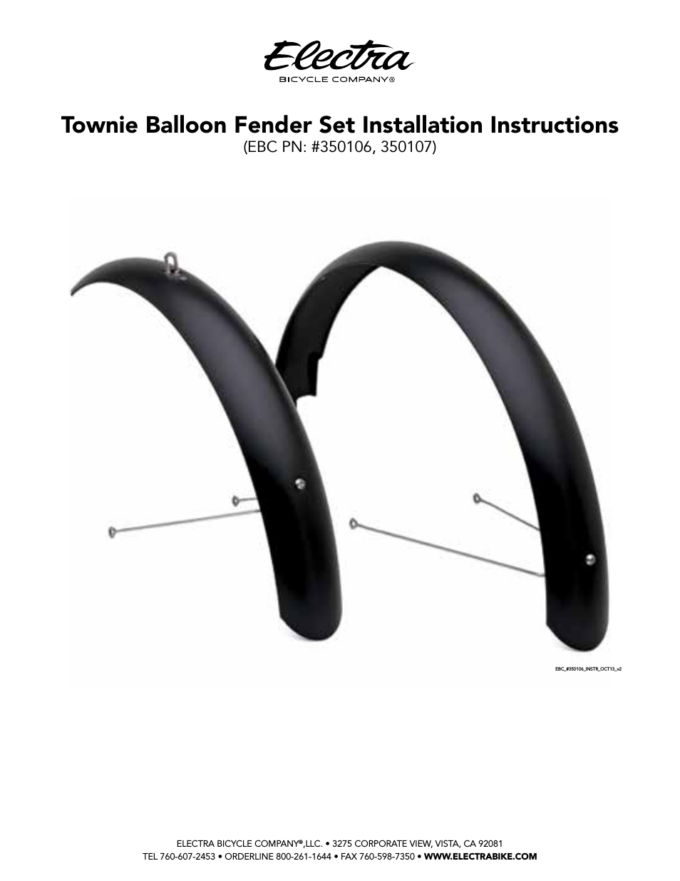 Townie Balloon Fender Set (350106, 350107)
