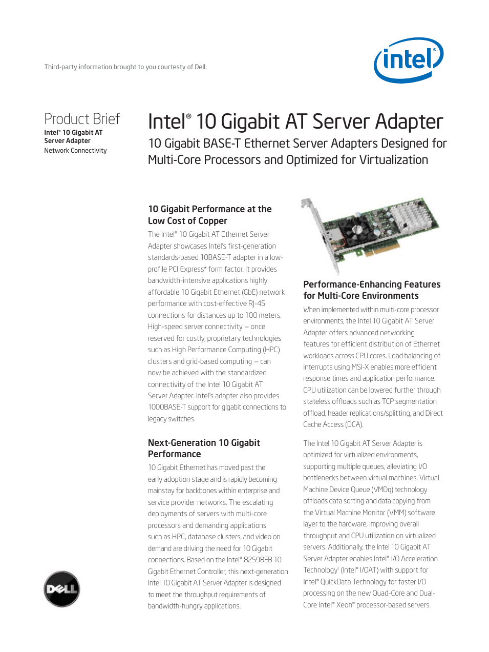 10 Gigabit AT Ethernet Server Adapter