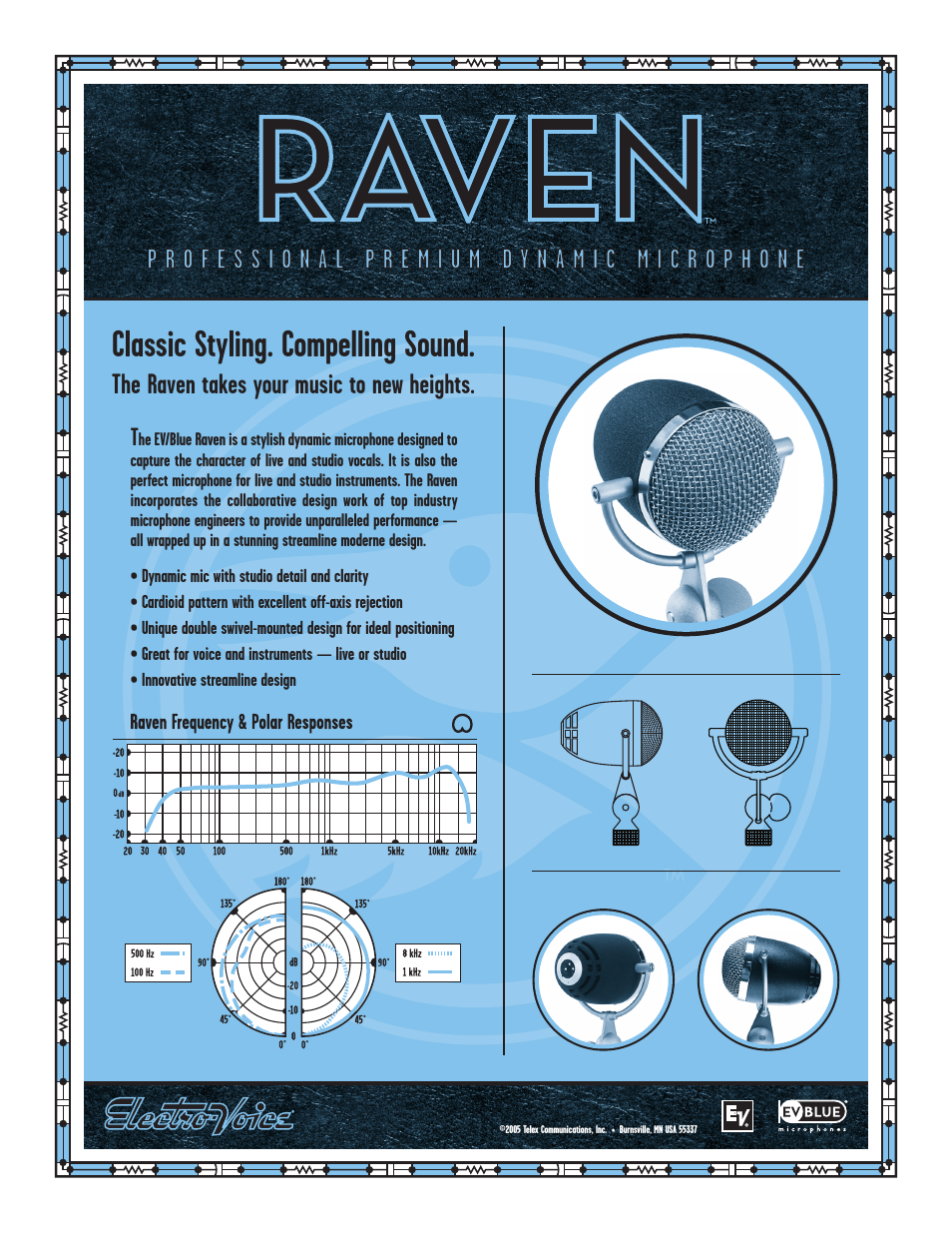 Raven Professional Premium Dynamic Microphone