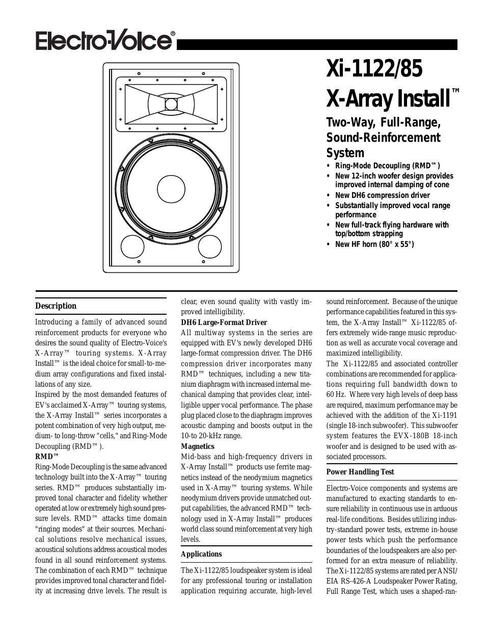 X-Array Install Xi-1122-85