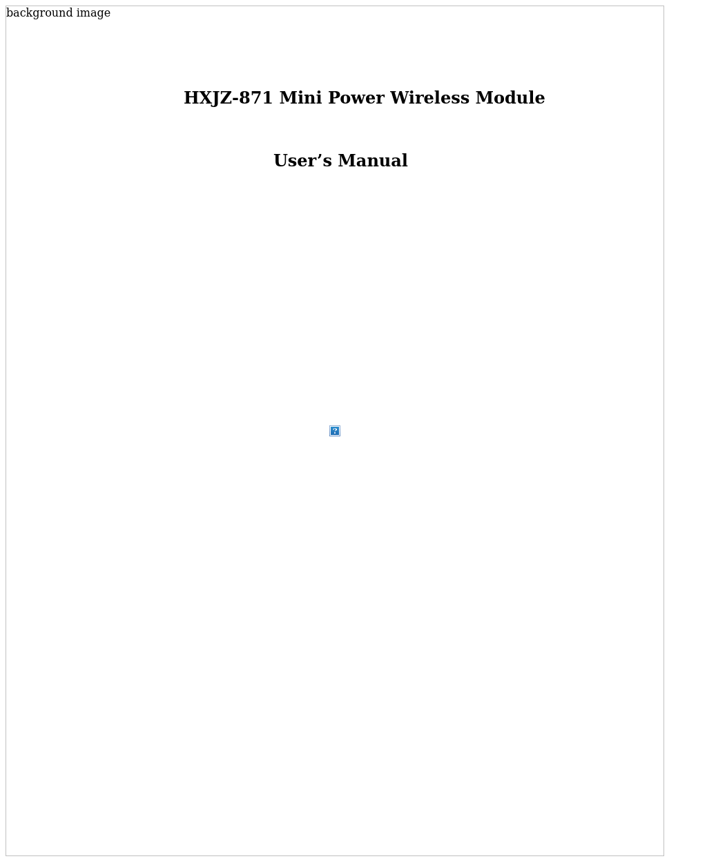 HXJZ-871 800m-1200m Micro Power RS-232/RS-485/TTL to RF Wireless Module
