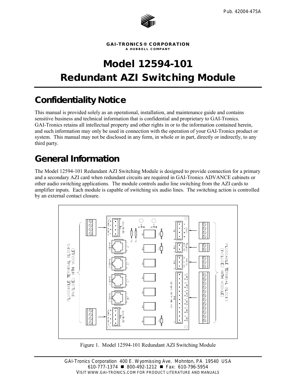 12594-101 Redundant AZI Switching Module