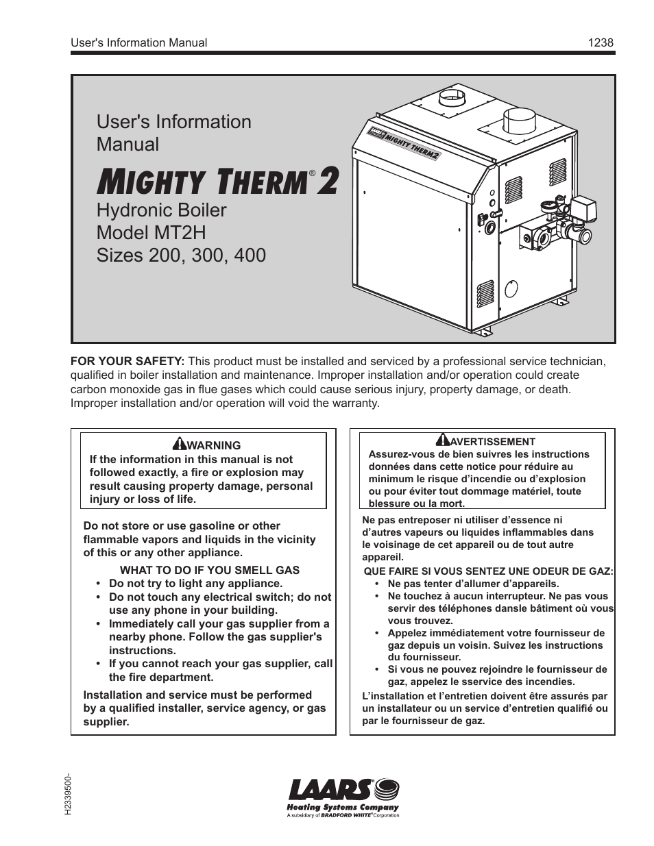 Mighty Therm2 MT2H (Sizes 200, 300, 400) - Users Manual