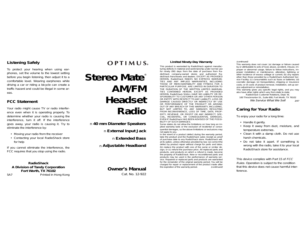 Stereo Mate 12-922