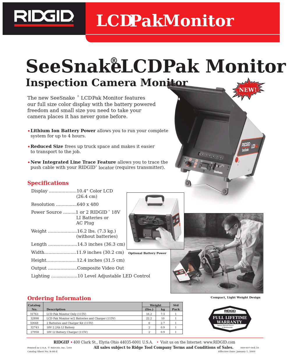 SeeSnake LCDPak Monitor
