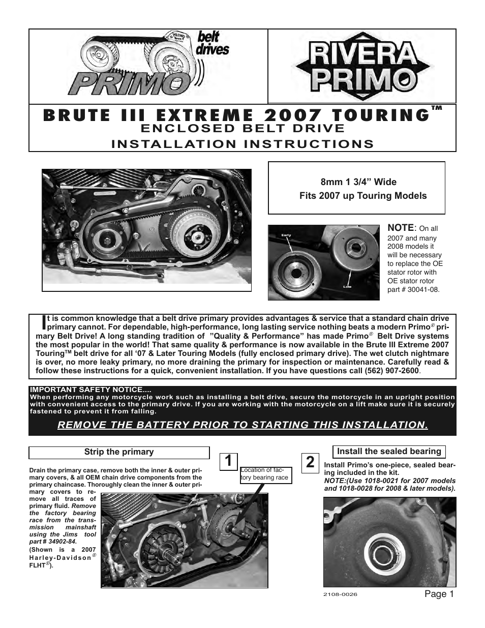 Brute III Extreme 2007 Touring Enclosed Belt Drive