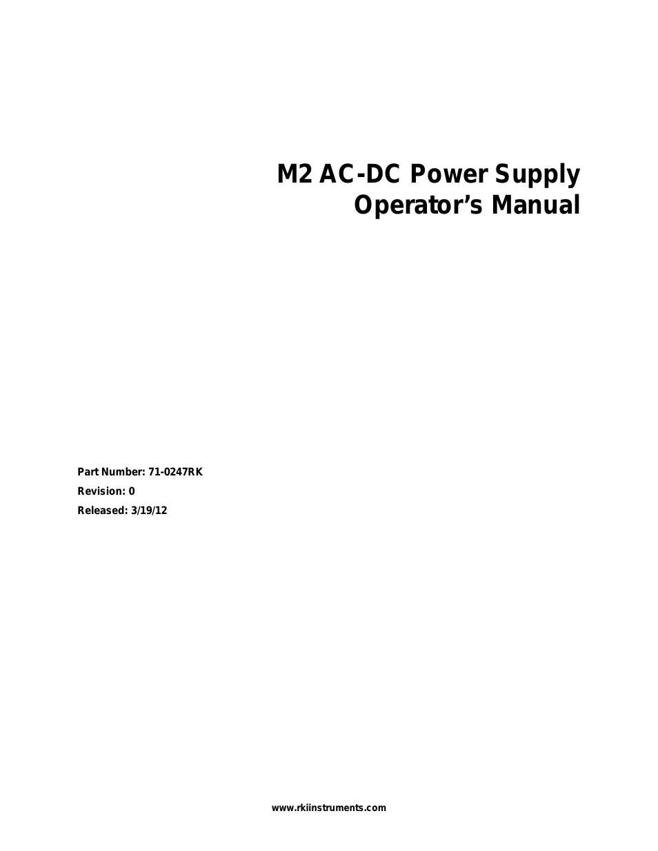 M2 for AC-DC