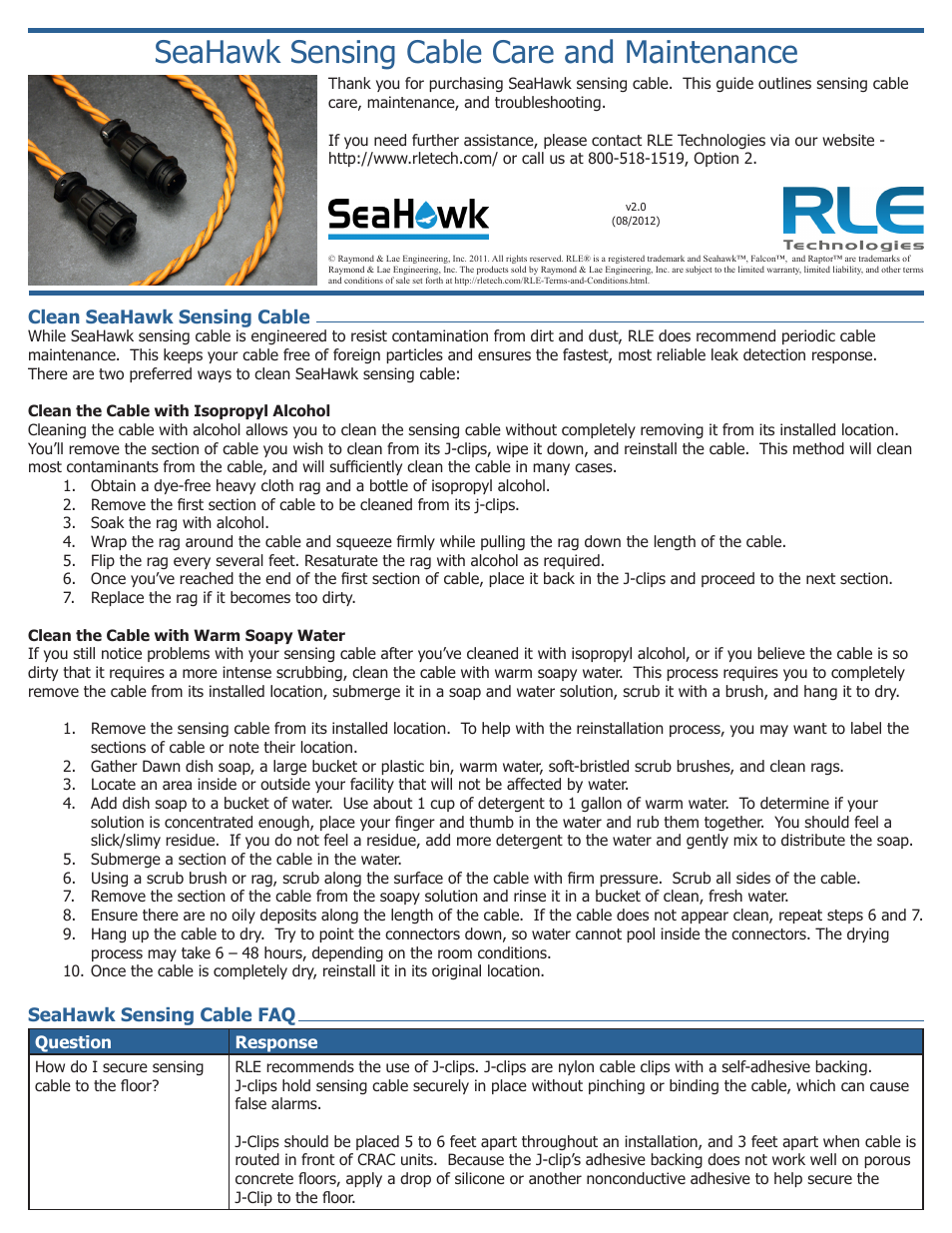 SeaHawk Sensing Cable