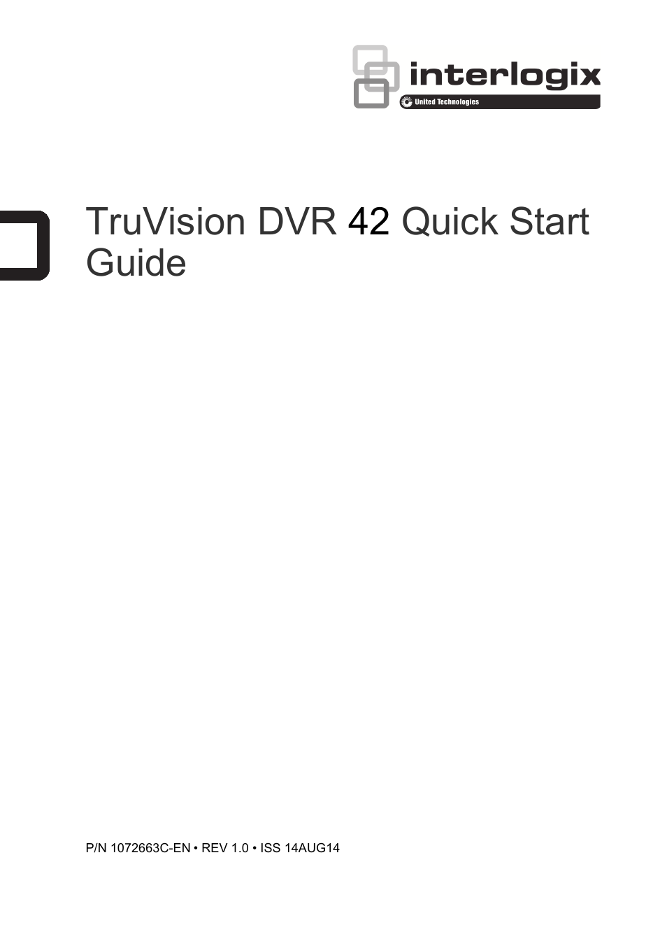 DVR 42 Quick Start