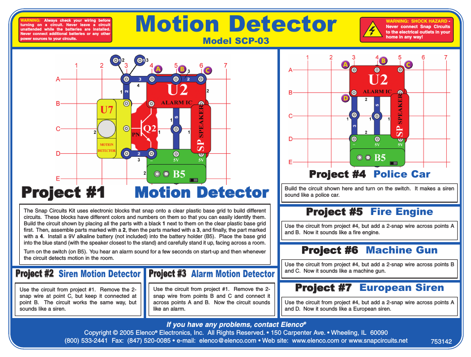 Snap Circuits Motion Detector &reg