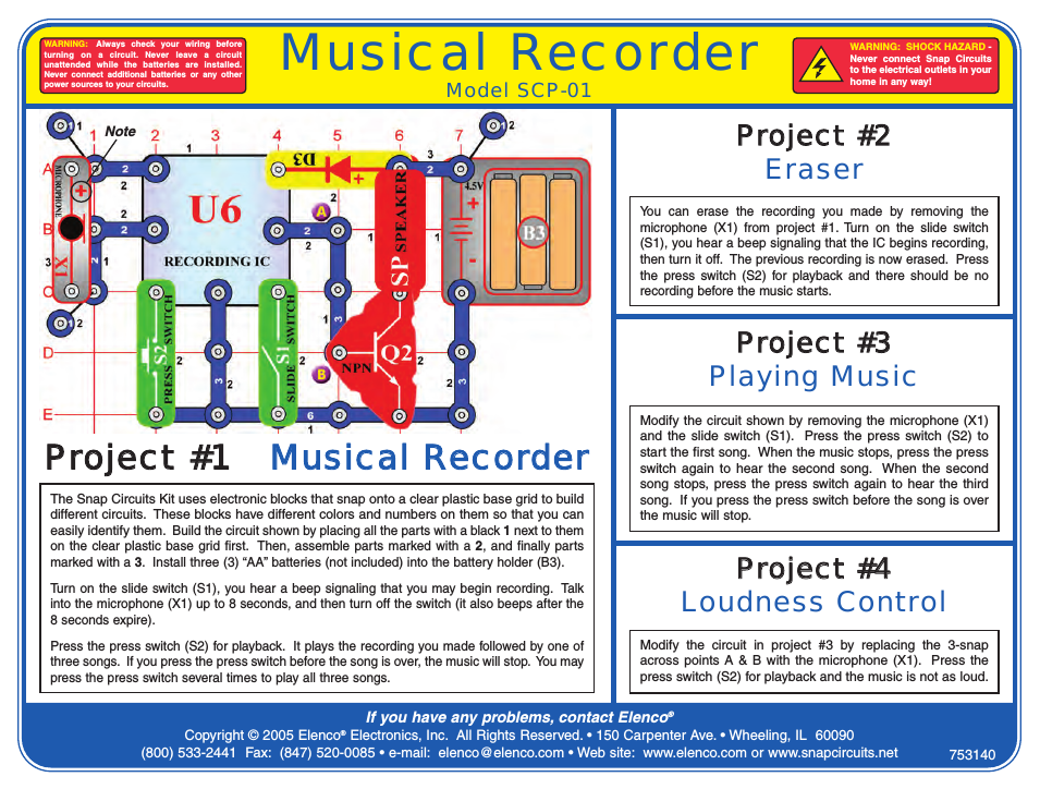 Snap Circuits Musical Recorder &reg