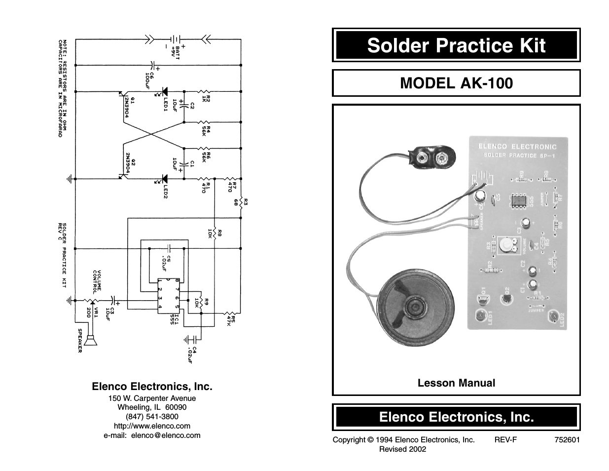 Solder Practice Kit w/ Iron &amp