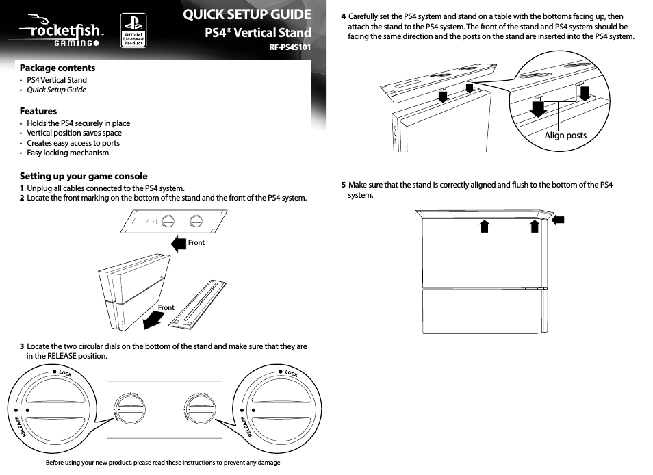 RF-PS4S101 - Quick Setup Guide