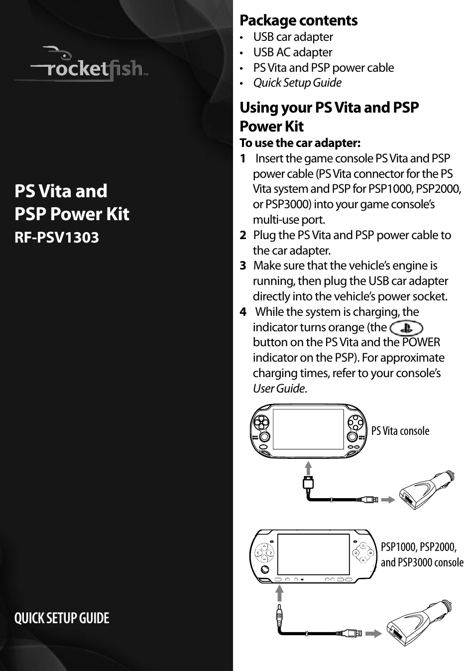 RF-PSV1303 - Quick Setup Guide