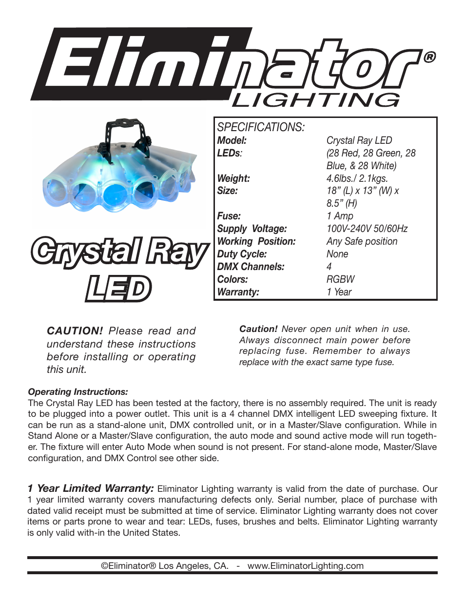 Crystal Ray LED