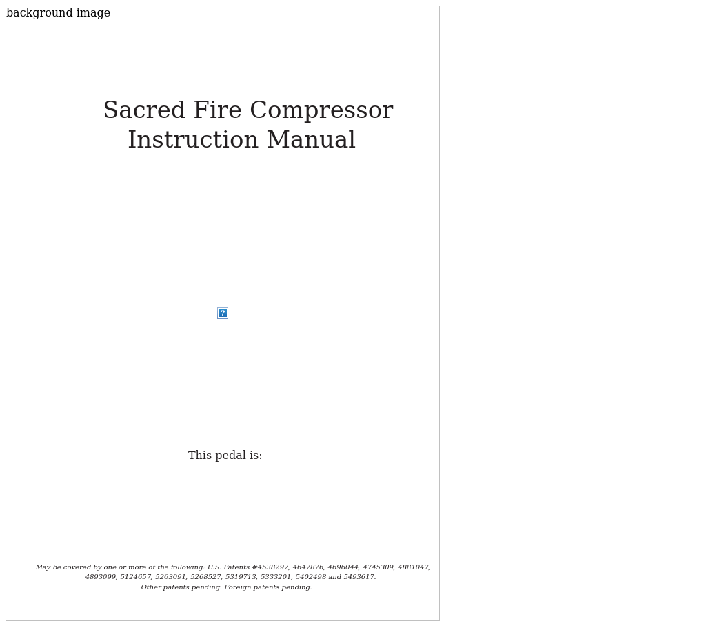 Sacred Fire Compressor