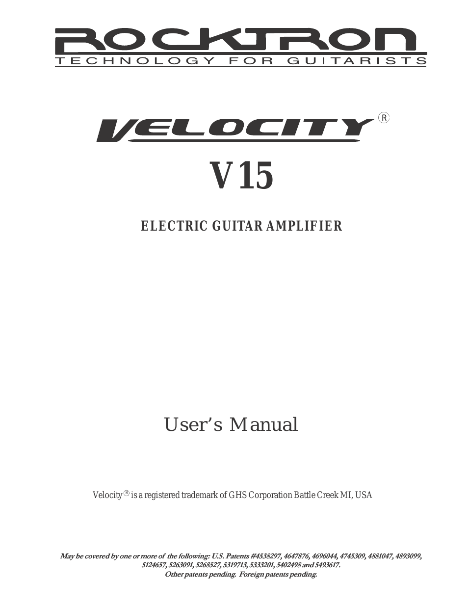 Velocity V15
