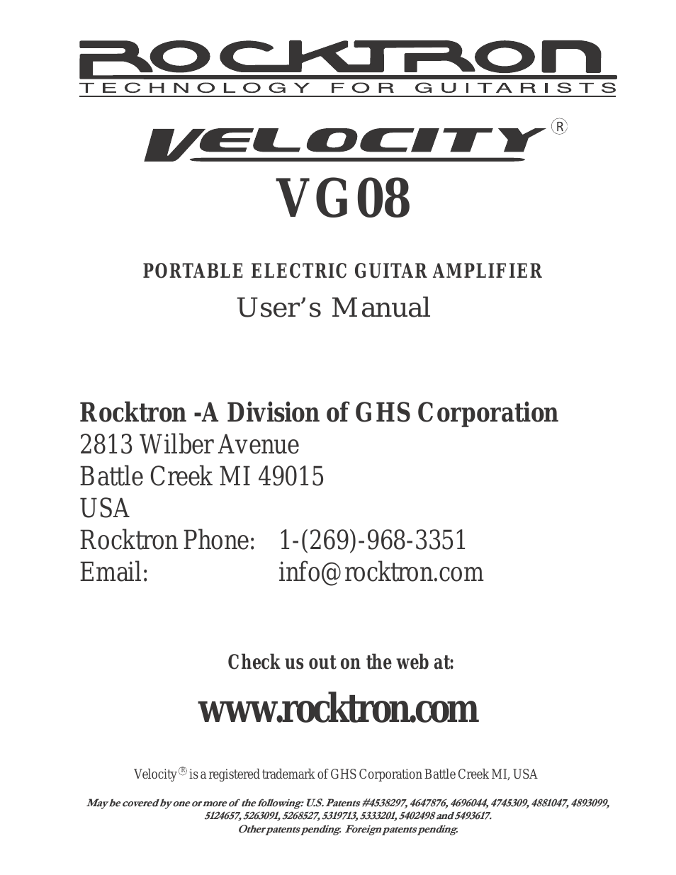 Velocity VG08