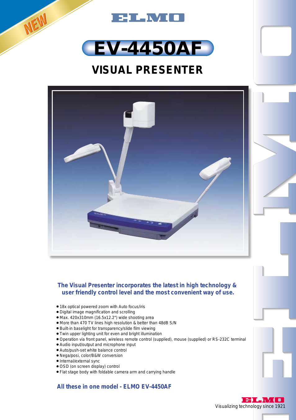 Visual Presenter EV-4450AF